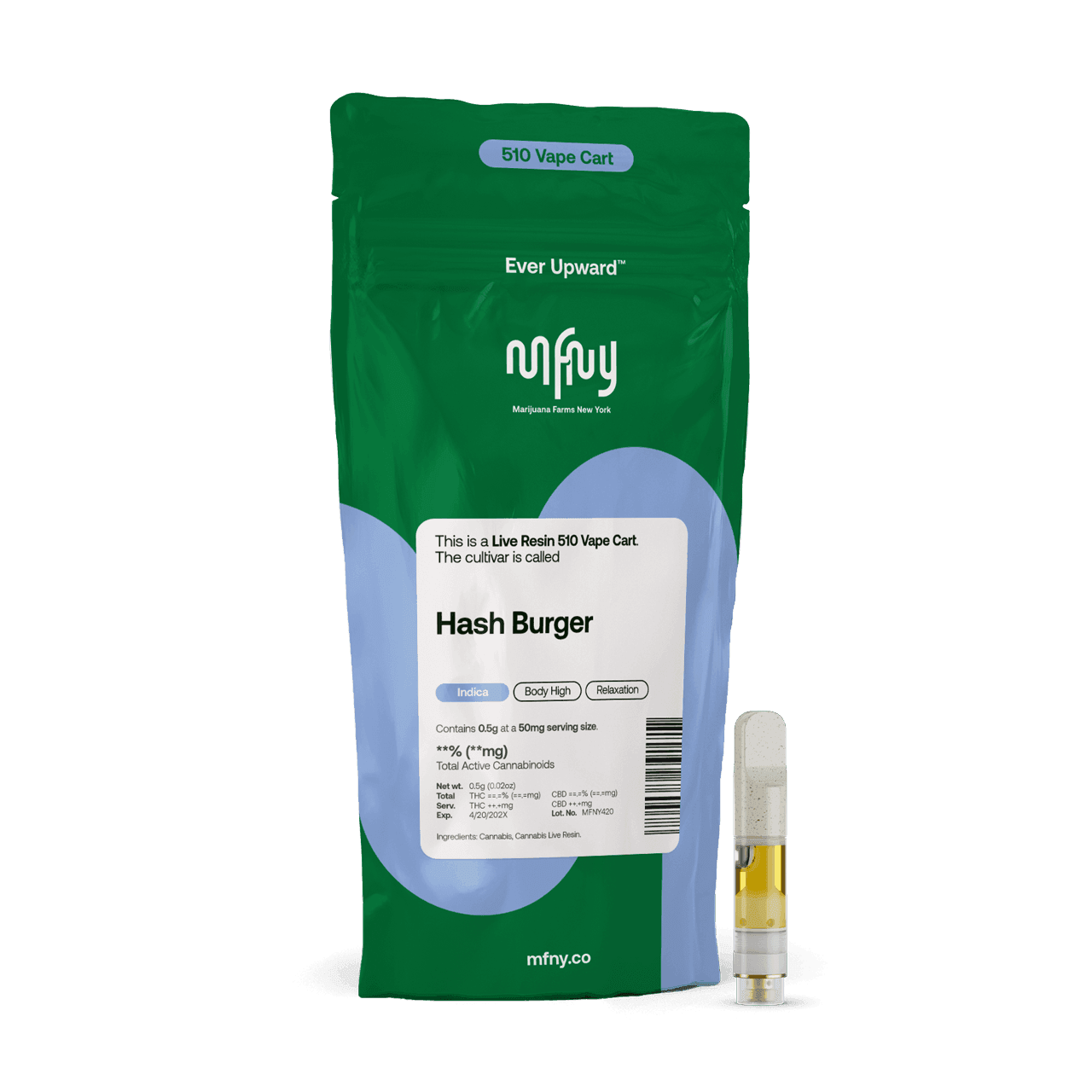 Hash Burger Live Resin 510 Cart | .5g