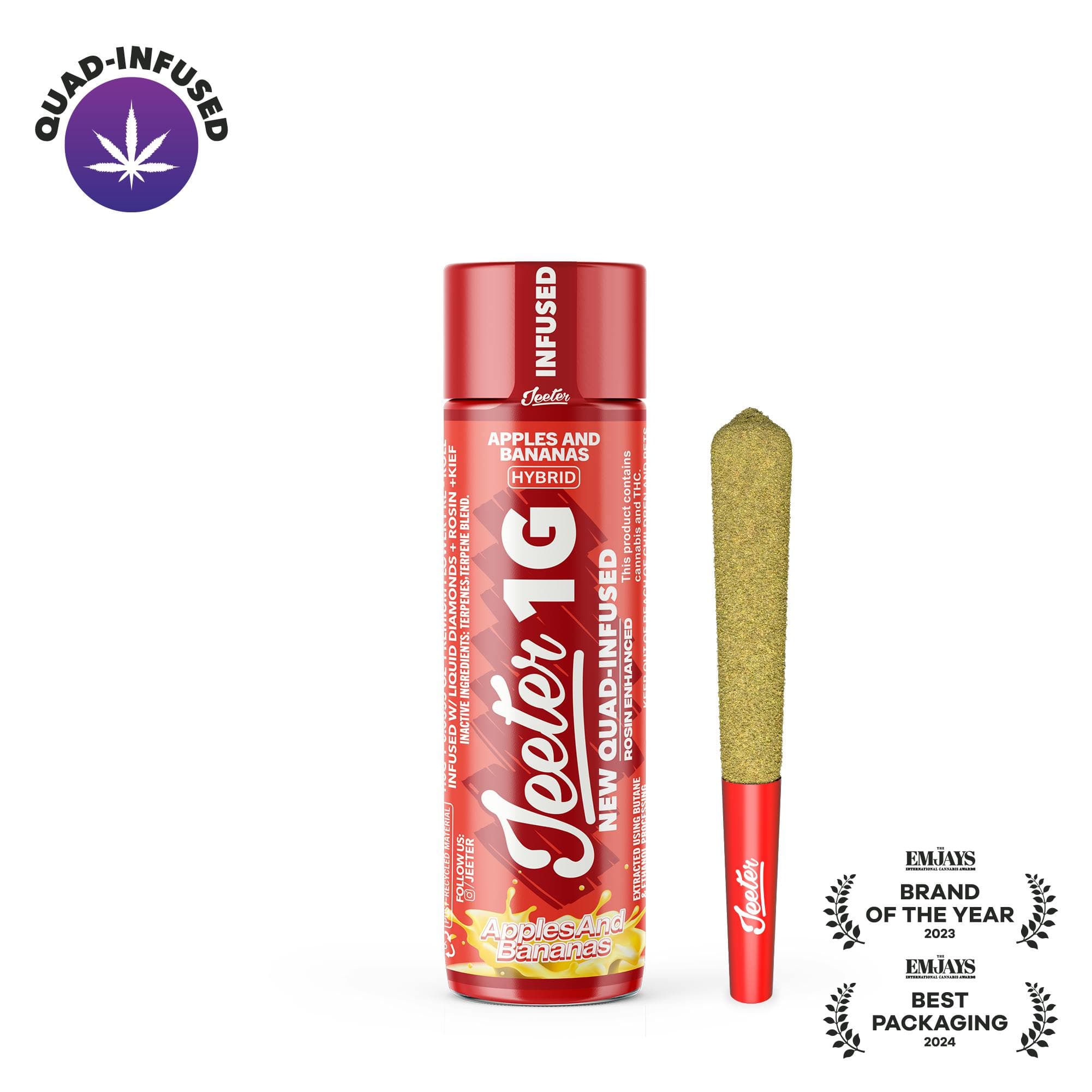 Apples and Bananas Quad-Infused Jeeter Joint | 1g