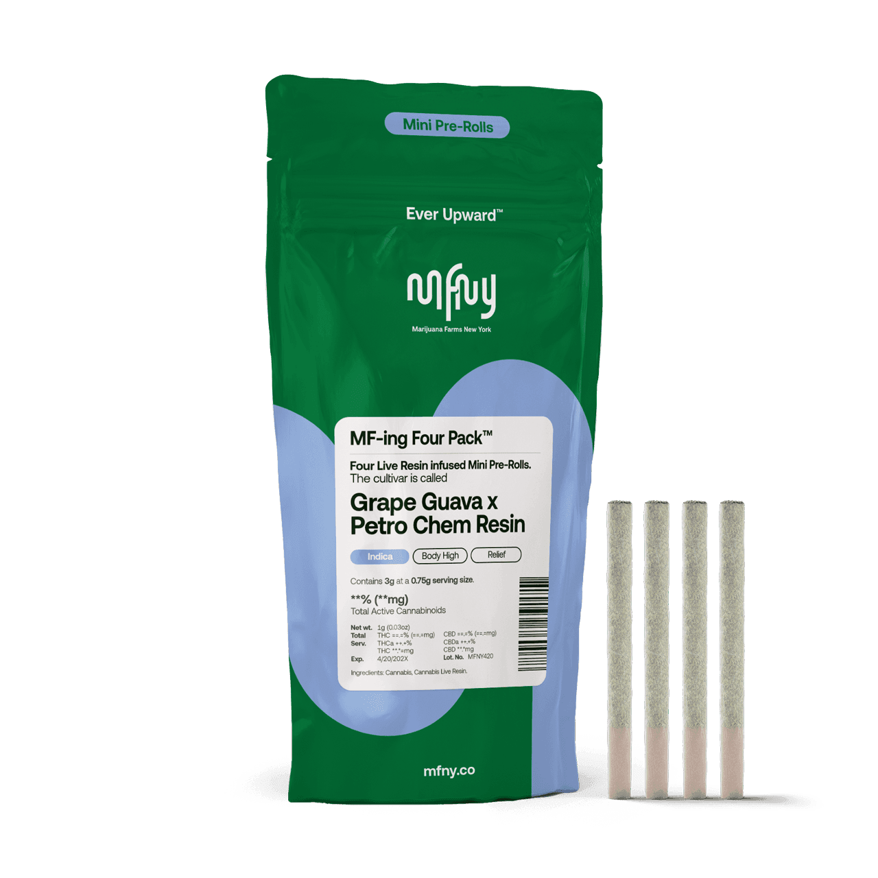 Grape Guava x Petro Chem Live Resin Infused Pre-Roll | .75g | 4 pk